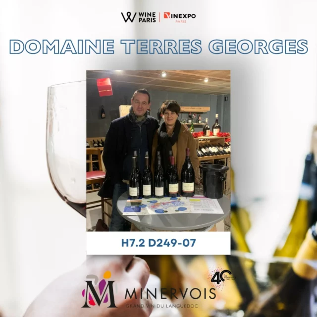 🤝WINE PARIS 2025 APPROCHE…

Parmi les 14 entreprises présentes sur l'espace Minervois au salon Wine Paris @vinexposium du 10 au 12 février prochain, retrouvez le @domaineterresgeorges. Situé entre Tourouzelle et Castelnau d’Aude, ce domaine viticole s’épanouit sur un terroir argilo-calcaire, façonné par une mosaïque de petites parcelles. 
Avec seulement 12 hectares de vignes, chaque geste, de la vigne à la cave, est réalisé avec soin et engagement. Leur philosophie ? Respecter la terre pour en révéler toute l’authenticité dans leurs vins.✨🍷
.
.
.
 #appellation #salonpro #minervoiswine #dégustationdevin #minervois #wineparis #winetasting #salonprofessionnel #winetime #wineparis2025 #vinsdulanguedoc #narbonne #carcassonne
